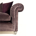 Duresta Connaught in New Charcoal Velvet Arm Detail 